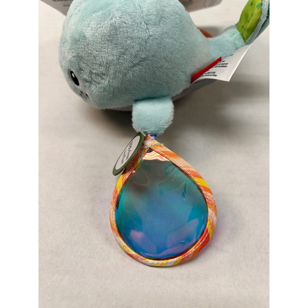 Infantino Gogaga Big Softy Sea Chime Blue Whale Baby Stroller Toy Teether Mirror - Picture 8 of 16